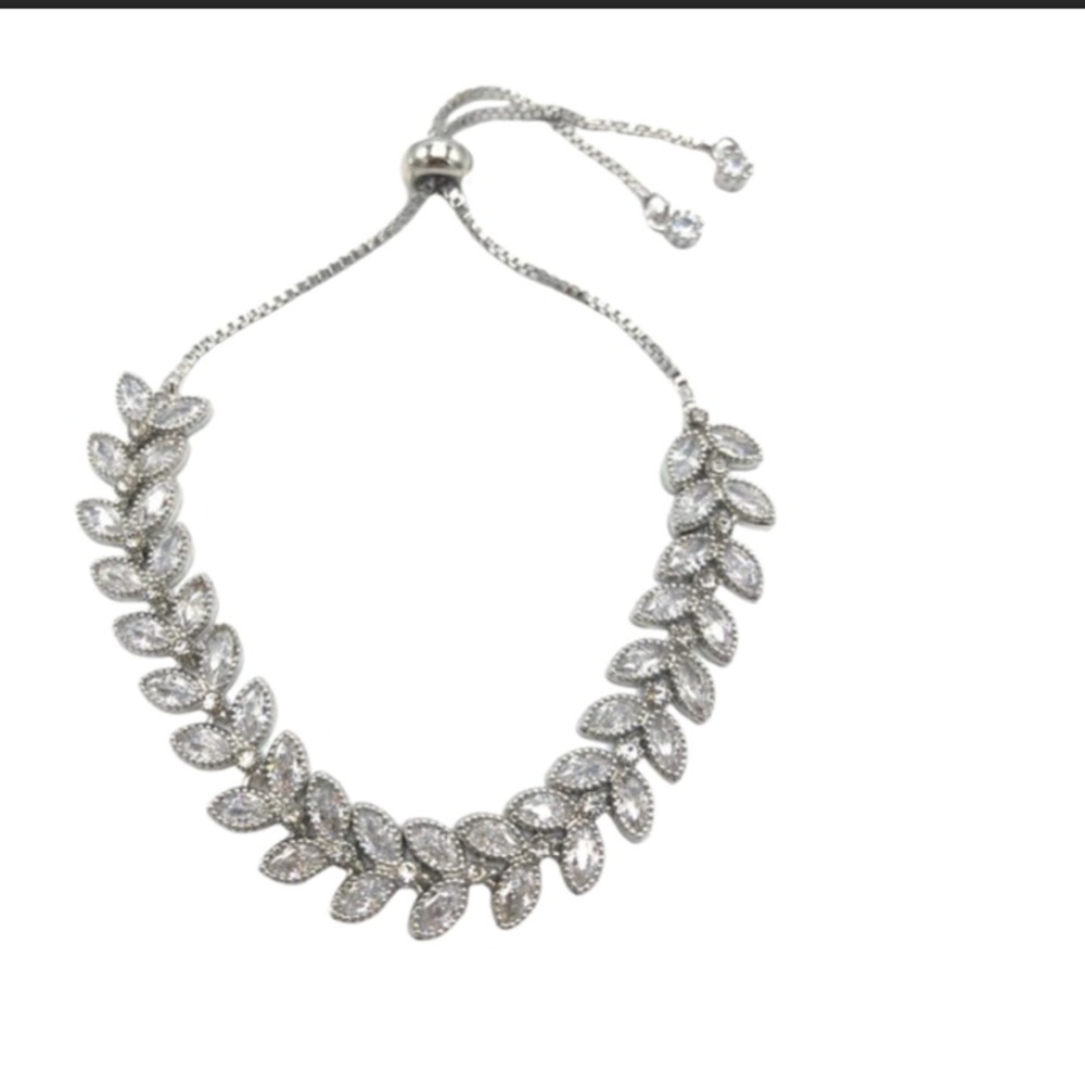 COPY - Swarovski Element bracelet slider sterling…